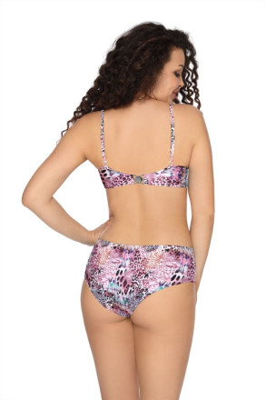Купальный лиф plus size с анималистическим рисунком 