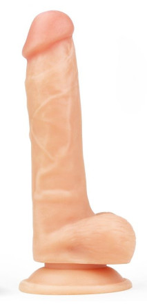 Телесный фаллоимитатор 8  The Ultra Soft Dude - 20 см. 