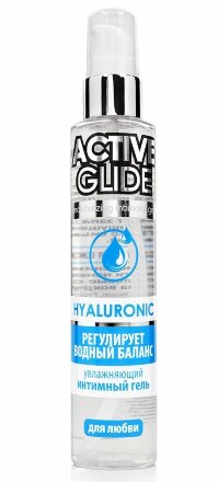 Увлажняющий интимный гель Active Glide Hyaluronic - 100 гр. 