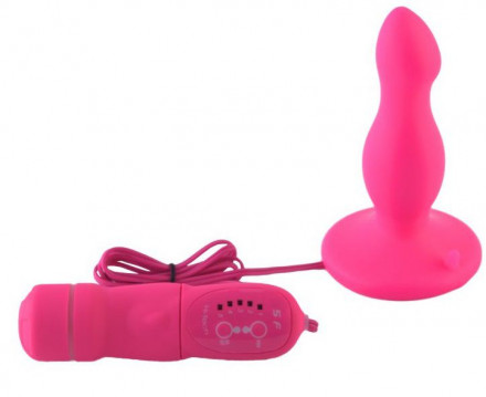 Розовая вибровтулка с  5 режимами вибрации POPO Pleasure - 10,5 см. 