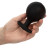 Черная расширяющаяся анальная пробка Weighted Silicone Inflatable Plug Large - 8,25 см. 