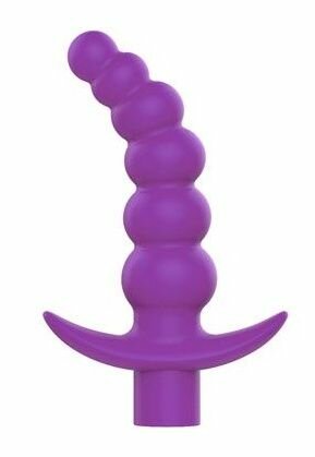 Фиолетовая вибрирующая анальная елочка Sweet Toys - 10,8 см. 