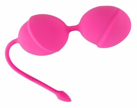 Розовые вагинальные шарики Silicone Love Balls 