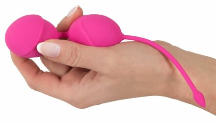 Розовые вагинальные шарики Silicone Love Balls 