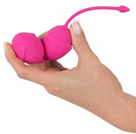Розовые вагинальные шарики Silicone Love Balls 