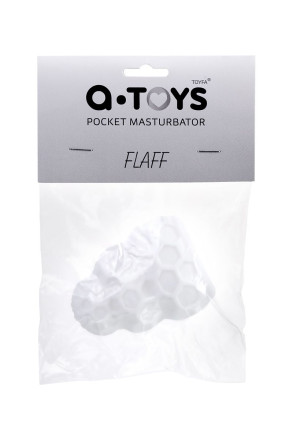 Белый рельефный мастурбатор Flaff 