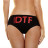 Женские трусики Hustler с аббревиатурой DTF 