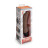 Коричневый анальный вибратор 7  Slim Anal Realistic Vibrator - 20 см. 