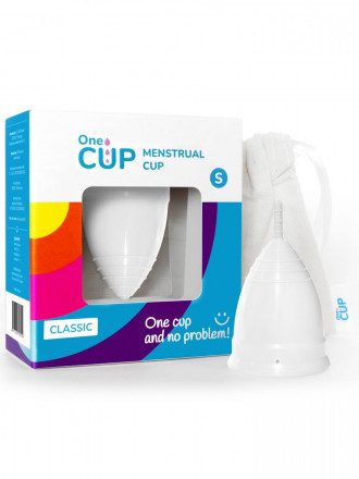 Белая менструальная чаша OneCUP Classic - размер S 
