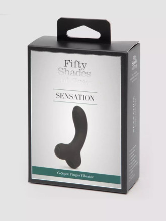 Черный вибратор на палец для G-стимуляции Sensation Rechargeable G-Spot Vibrator 