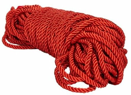 Красная веревка для связывания BDSM Rope - 30 м. 