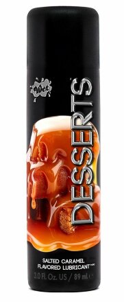 Лубрикант Wet Desserts Salted Caramel с ароматом соленой карамели - 89 мл. 