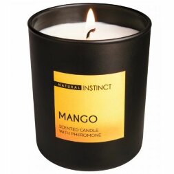 Ароматическая свеча с феромонами Natural Instinct &quot;Манго&quot; - 180 гр.