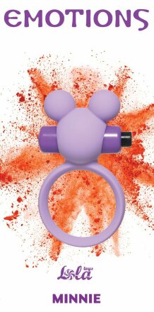 Сиреневое эрекционное виброколечко Emotions Minnie 