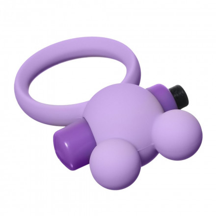 Сиреневое эрекционное виброколечко Emotions Minnie 