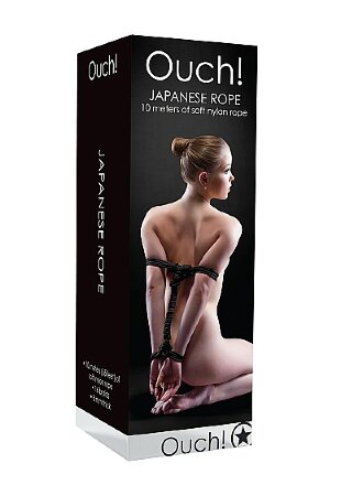 Черная веревка для бандажа Japanese rope - 10 м. 