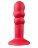 Красная анальная пробка SHOVE UP 5INCH SILICONE BUTT PLUG RED - 12,7 см. 