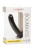 Черный анальный стимулятор Silicone Smooth Probe - 15,25 см. 