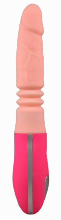 Телесный вибростимулятор зоны G с поступательными движениями Flesh Punch - 26,5 см. 