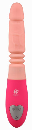 Телесный вибростимулятор зоны G с поступательными движениями Flesh Punch - 26,5 см. 