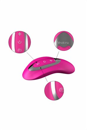 Розовый вибромассажер Nalone Curve 