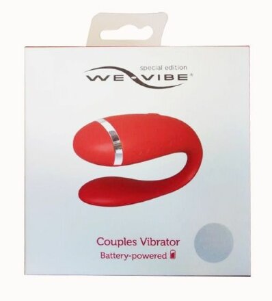 Красный вибратор для пар на батарейках We-Vibe Special Edition 
