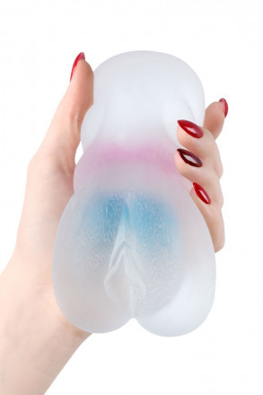 Прозрачный реалистичный мастурбатор Juicy Pussy Crystal Wave 
