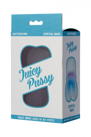 Прозрачный реалистичный мастурбатор Juicy Pussy Crystal Wave 