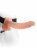 Полый страпон телесного цвета Hollow Strap-On with Balls - 24 см. 