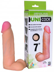 Фаллическая насадка Харнесс UNICOCK 7&quot; - 19 см.