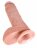 Телесный фаллоимитатор 8&quot; Cock with Balls - 21,3 см. 