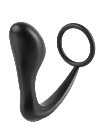 Эрекционное кольцо с анальной пробкой Ass-Gasm Cockring Plug 