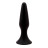 Черная анальная пробка L Silicone Plug - 12,8 см. 