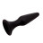 Черная анальная пробка L Silicone Plug - 12,8 см. 