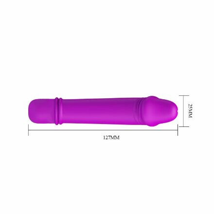 Мини-вибратор Emily с 10 видами вибрации - 12,7 см. 