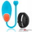 Голубое виброяйцо с черным пультом-часами Wearwatch Egg Wireless Watchme 