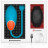 Голубое виброяйцо с черным пультом-часами Wearwatch Egg Wireless Watchme 