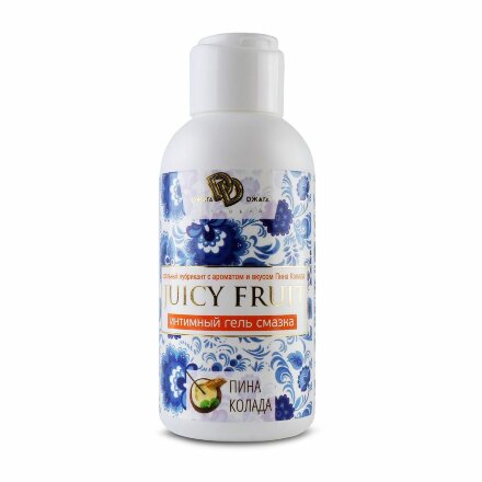 Интимный гель на водной основе JUICY FRUIT с ароматом пина колада - 100 мл. 