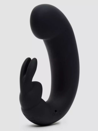 Черный мини-вибратор  кролик  Sensation Rechargeable G-Spot Rabbit Vibrator - 11,4 см. 