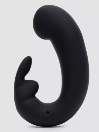 Черный мини-вибратор  кролик  Sensation Rechargeable G-Spot Rabbit Vibrator - 11,4 см. 
