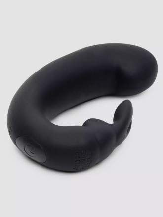 Черный мини-вибратор  кролик  Sensation Rechargeable G-Spot Rabbit Vibrator - 11,4 см. 