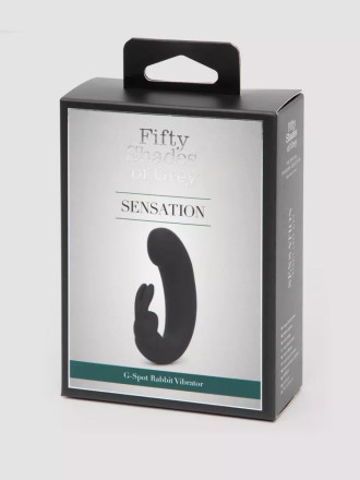 Черный мини-вибратор  кролик  Sensation Rechargeable G-Spot Rabbit Vibrator - 11,4 см. 