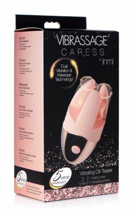 Розовый клиторальный массажер с щупальцами Vibrating Clit Teaser 