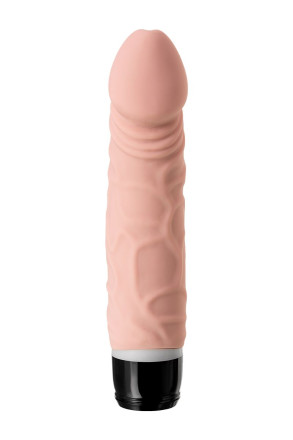Реалистичный телесный вибратор A-Toys - 19,3 см. 