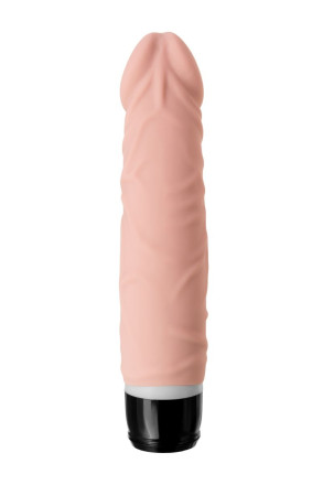 Реалистичный телесный вибратор A-Toys - 19,3 см. 