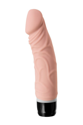 Реалистичный телесный вибратор A-Toys - 19,3 см. 
