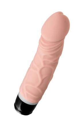 Реалистичный телесный вибратор A-Toys - 19,3 см. 