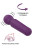 Фиолетовый wand-вибратор - 15,2 см. 