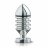 Металлическая анальная пробка Hector Helix Buttplug S - 10 см. 