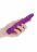 Фиолетовый эко-вибромассажер Natural Pleasure - 17,7 см. 
